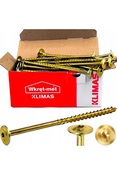 Klimas Wkret-Met Șurub TORX 10x120 mm, 100 bucăți paleti din rumeguș de lemn ...