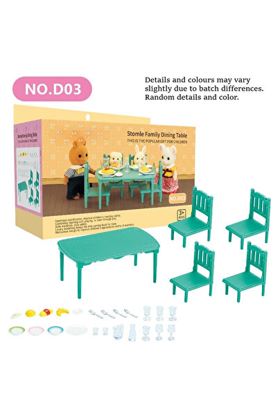 Choice D03 Forest Animal Family Dollhouse Furniture 1/12 Miniature Toys Girl ...