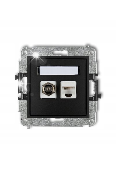 KARLIK Priză antenă SAT tip MINI F + RJ4
