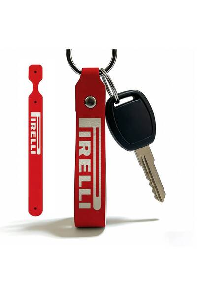 Choice سلسلة مفاتيح بسيطة للدراجات النارية من PIRELLI مقاس 22×2 سم، خفيفة الو...
