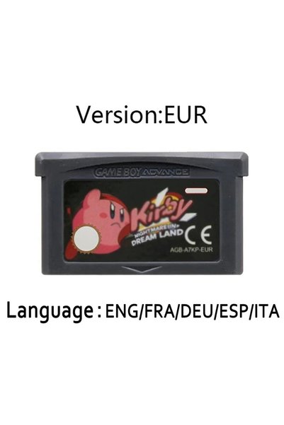 BANDAI EUR-Dream Land GBAGame Cartridge Advance Jurassic/kirby/Mother Series/...