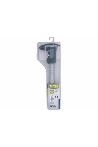 Extol Șubler electronic digital 0-150 mm din plastic și oțel inoxidabil + husă