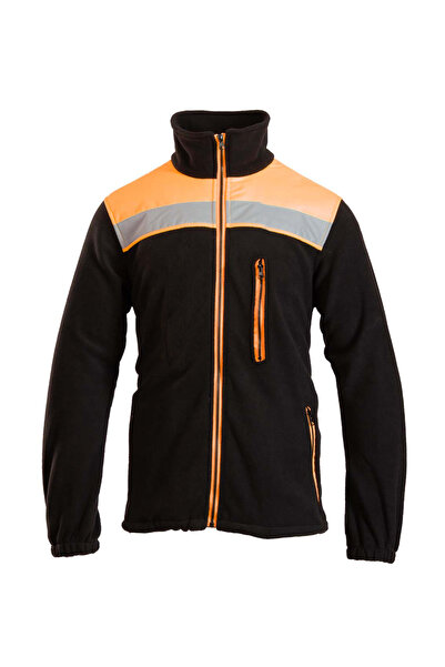 BENEFIT Hanorac de lucru POLAR RIVAL REFLECTIVE HV negru/portocaliu mărimea XL