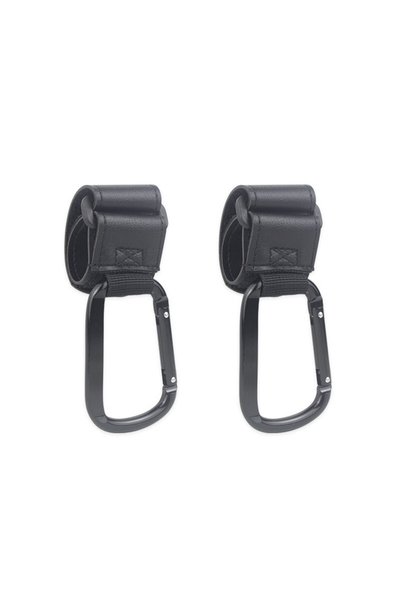 Choice Black 2PCS Universal Stroller Hooks Clip Heavy Duty Hanging Organizer ...