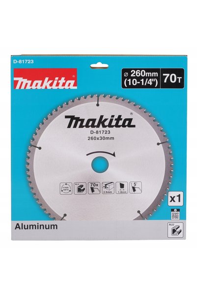 Makita Disc de tăiere pentru aluminiu 260 x 30 mm 70 dinți D-81723