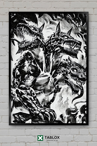 tablomaxtbx Cerberus, câinele cu trei capete, ilustrație mitologică, tablou d...