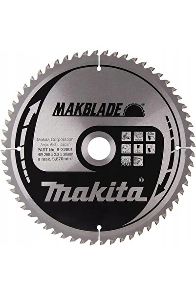 Makita B-32801 DISC DE TĂIERE MAKBLADE PENTRU LEMN 260x30mm 60Z x2,3mm