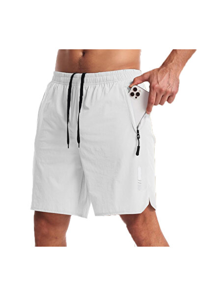 Choice EuUs XXL WHITE Men's Sport Shorts Sportswear Summer Running Shorts Bea...