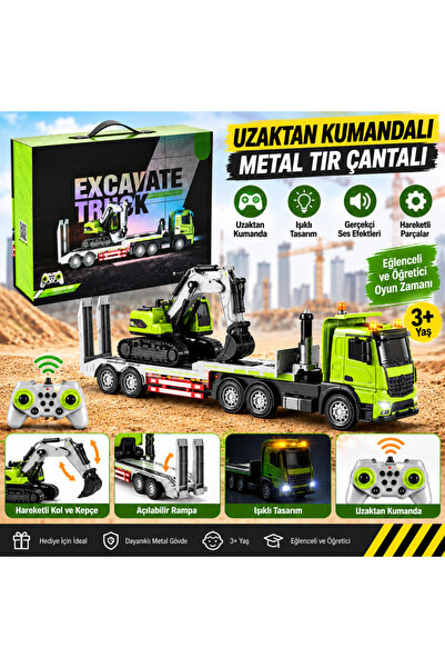 oyunca Uzaktan Kumandalı Metal Tır Çantalı