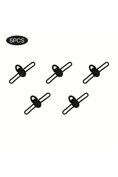 Choice black 5pcs 5pcs/bag High Elasticity Silicone Fishing Bait Hook Fixer L...