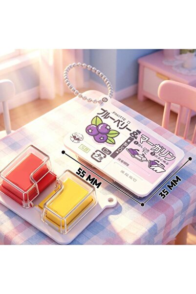 Choice A1 Mini Jam Snap Fidget Toys Food-Themed Soft Silicone Keychain Small ...