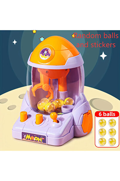 Choice Purple Mini Space Rocket Claw Machine Ball Grabber Toy for Boys Girls ...