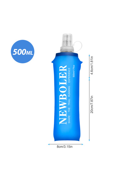 Choice 500ML 250/500/750ML Water Bottle TPU Folding Soft Flask Sport Water Bo...