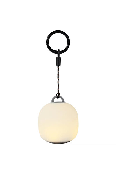 Choice White Mini Egg-Shaped Squeeze Silicone Camping Lantern, USB Rechargeab...