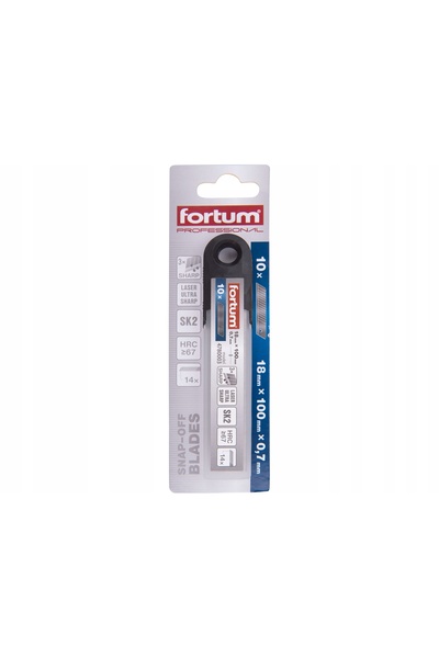 FORTUM 5x LAME DE TĂIȚIAT TAPETEAPER TIP SNAP-OFF 18mm 0.7MM NEGRE FOARTE ASC...