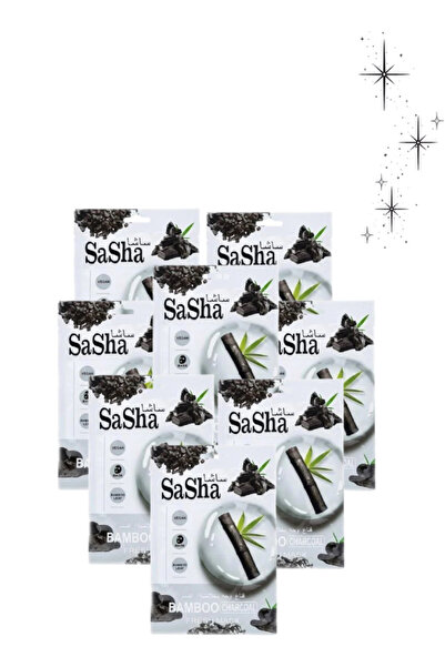SASHA 8 قطع من قناع الفحم النباتي المنعش