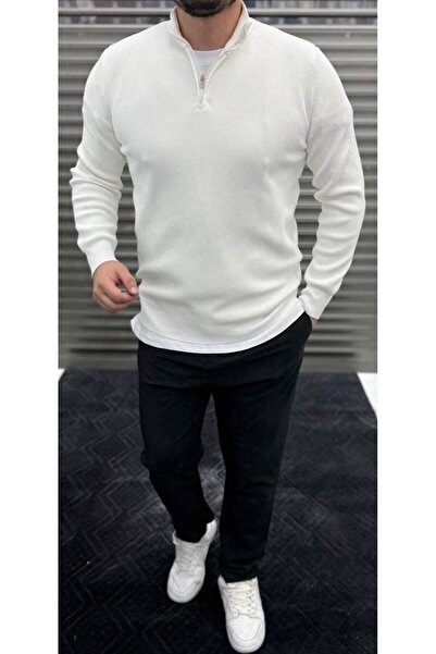 Thebomb Half Zipper Men's Knitwear Sweater