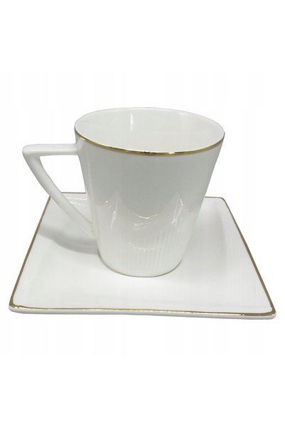 Festa Italia Set de cești de cafea Melania Gold 2+2, 220ml, Porțelan