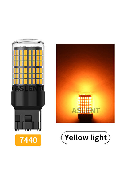 Choice 7440 W21W Amber 2PCS 1156 BA15S P21W BAU15S PY21W T20 7440 W21W 7443 W...