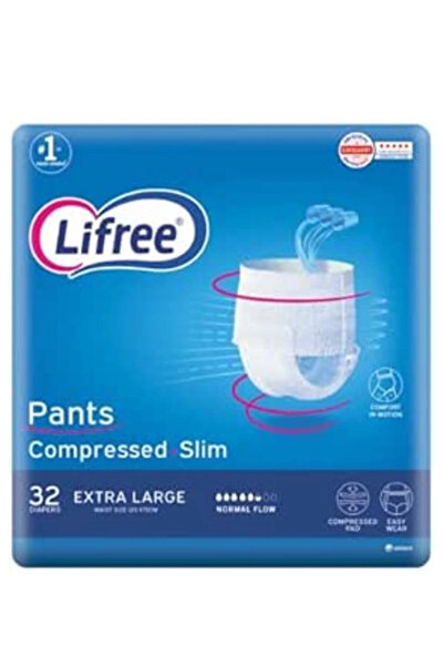 Lifree Culotte Adult Diaper Pants, XL Size, Mega Pack, 32 Pieces