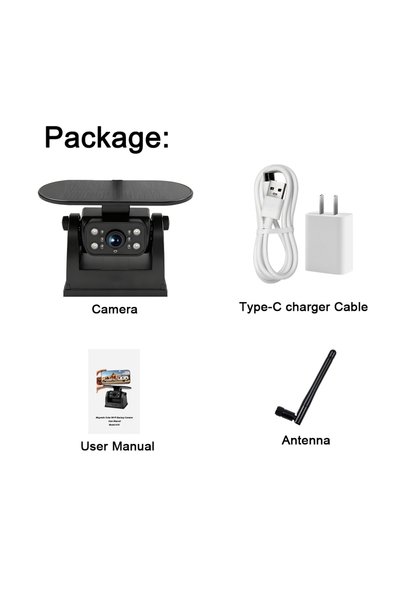 Choice wifi camera 1080P WiFi Magnetic Solar Wireless Backup Camera for iPhon...