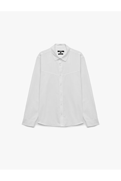 Koton Regular Fit Classic Collar Buttoned Cotton Long Sleeve Oxford Shirt
