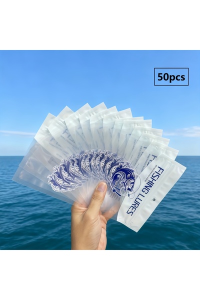 Choice 50pcs 50pcs Thickened Fishing Bait Storage Packaging Bag Sealing Bag S...