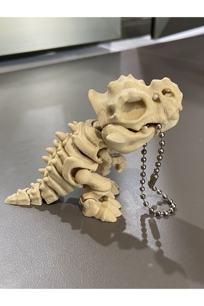 Choice B 3D Printed Tyrannosaurus Rex Triceratops Keychain Car Mirror Hanging...