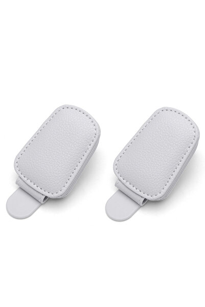 Choice Grey-2PCS 2Pcs Sunglasses Holder Is Suitable for Car Sun shades Magnet...