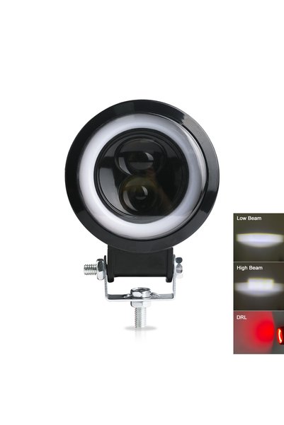 Choice مصباح عمل LED أبيض وأحمر من NLpearl مقاس 3 بوصات، مصباح أمامي مربع أو ...