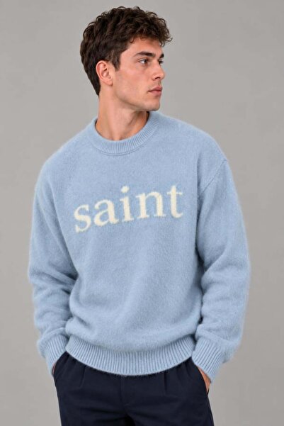 Thebomb Oversize Lettered Cotton Wool Sweater