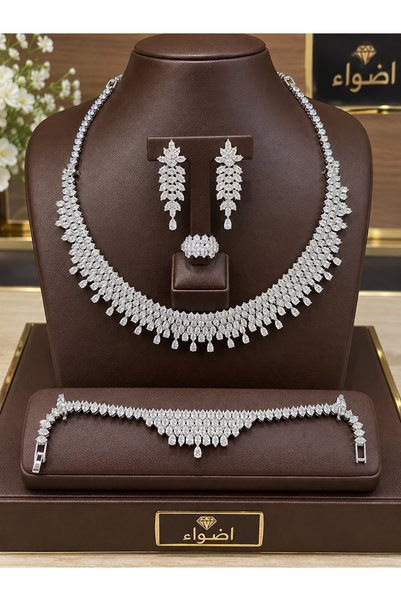 ABAS طقم اكسسوارات زركون