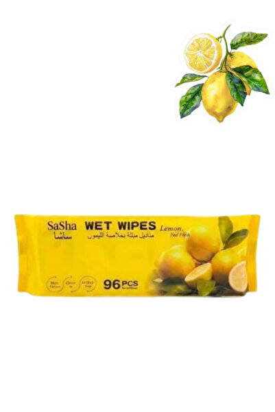 SASHA Wet Wipes Lemon 96 PCS