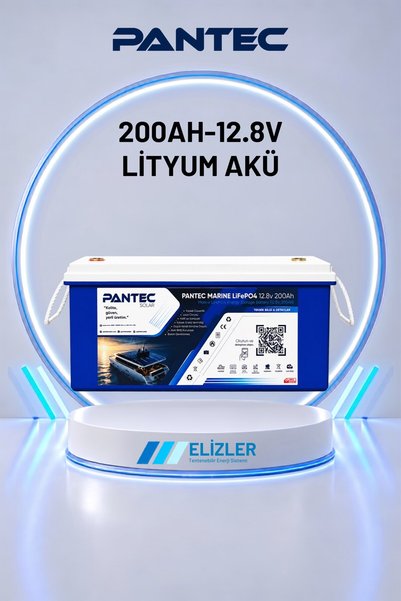 Pantec Solar Pantec 200Ah 12.8V LiFePO4 Lityum Akü
