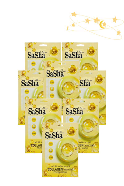 SASHA 8 قطع من قناع الكولاجين المنعش