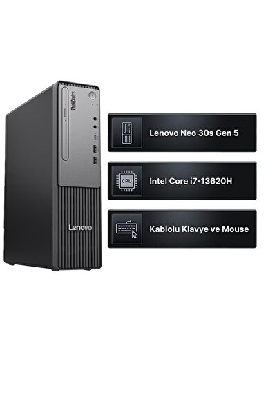 ThinkCentre Neo 30s Gen 5 13DJS00L00 Intel Core i7-13620H 16GB 512GB SSD FreeDOS Mini Pc