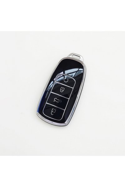 Choice غطاء مفتاح سيارة YB أسود من مادة TPU لسيارات شيري جايكو J8 J7 8 7 أومو...