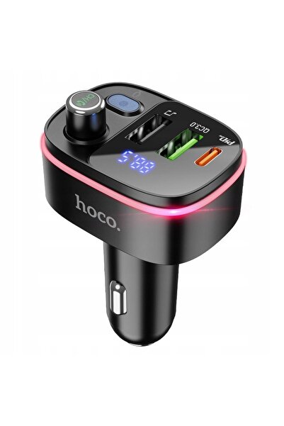 Hoco Transmițător auto Bluetooth 2 x USB A + USB C QC3.0 PD 20W E62