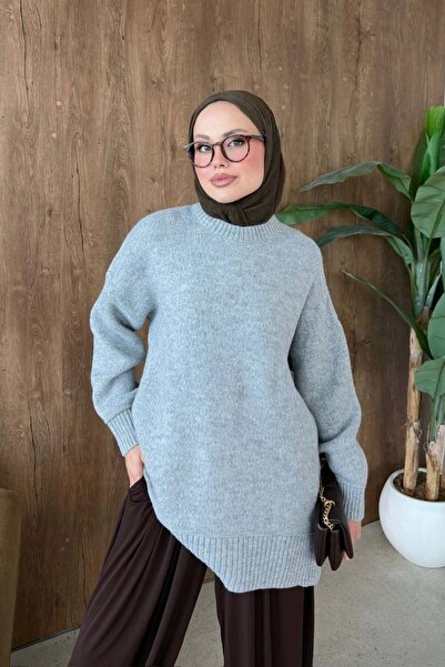 Şule Giyim Elya Yumoş Tunik Gri