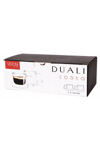 Veronique Branquinho Pahare termice 200ml, 2 bucăți, pentru cafea, ceai, latt...