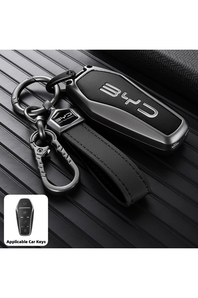 Choice Type-B Black Rope BYD Yuan Plus Key Case (2026 Model) – Complete Set o...