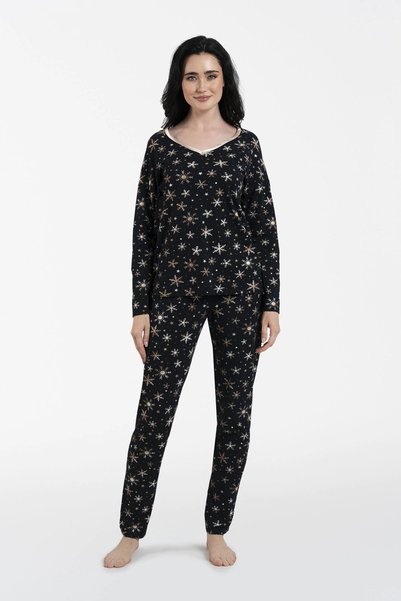 Other Pijama de damă Laponia, cu mâneci lungi și pantaloni lungi, M