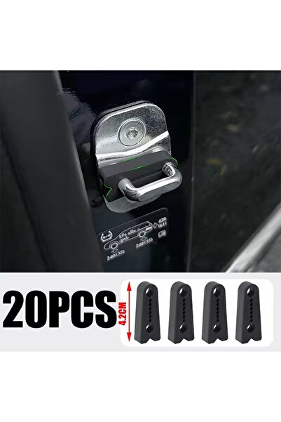 Choice Black - 20pcs Universal Car Door Lock Shock Absorber Pad Silicone Soun...
