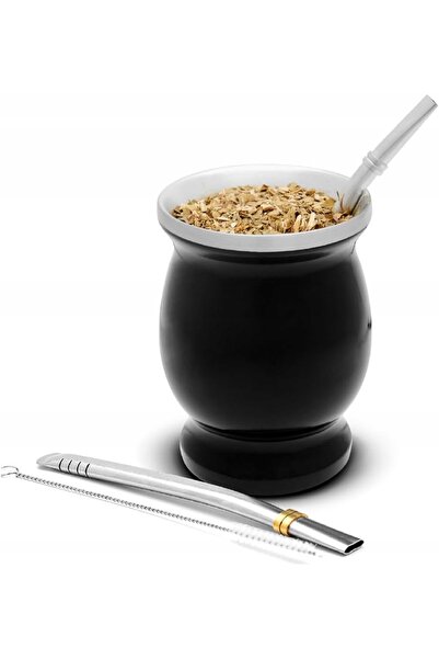 NO BRAND Set Yerba Mate Balibetov cană de oțel 250ml + 2 bombilla + perie