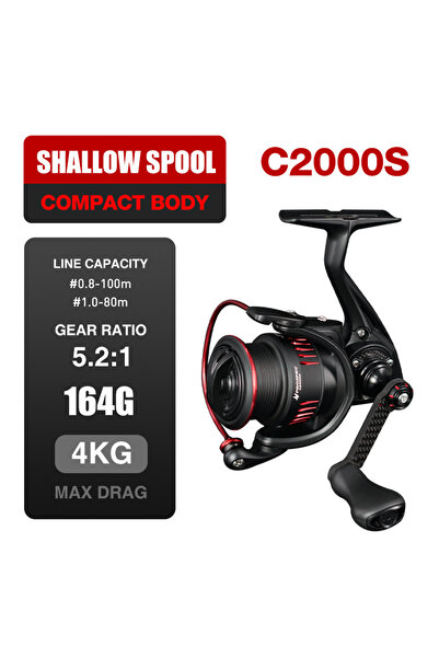 Choice C2000S Seasir P-Series Prospec Carbon Fiber Spining Reel 9Kg Max Drag ...