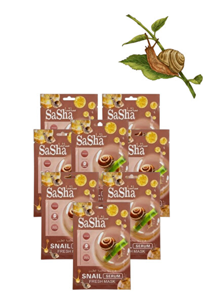 SASHA 8 قطع من قناع الحلزون المنعش بالسيروم
