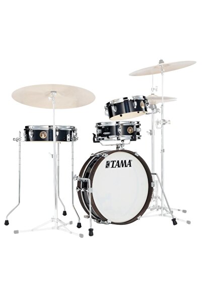 TAMA LJK48P-HBK Club-JAM Pancake Hairline Black 4 Parça (18B/10T/13F/12S) Akustik Davul Seti