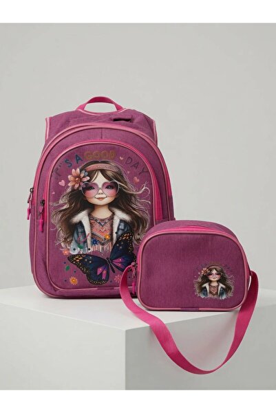 Kids Club Good Yazili Girls' School Bag Pink