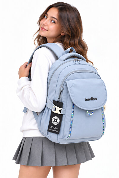 ÇantaExpress Water Resistant Fabric Daily Travel Backpack Unisex School Backp...