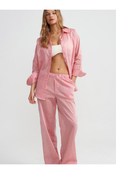 y.orstruly LOUNGE PANTS - KADIN %100 PAMUK HAFİF VE DOKULU RAHAT KALIP VUAL P...
